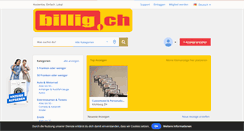 Desktop Screenshot of billig.ch